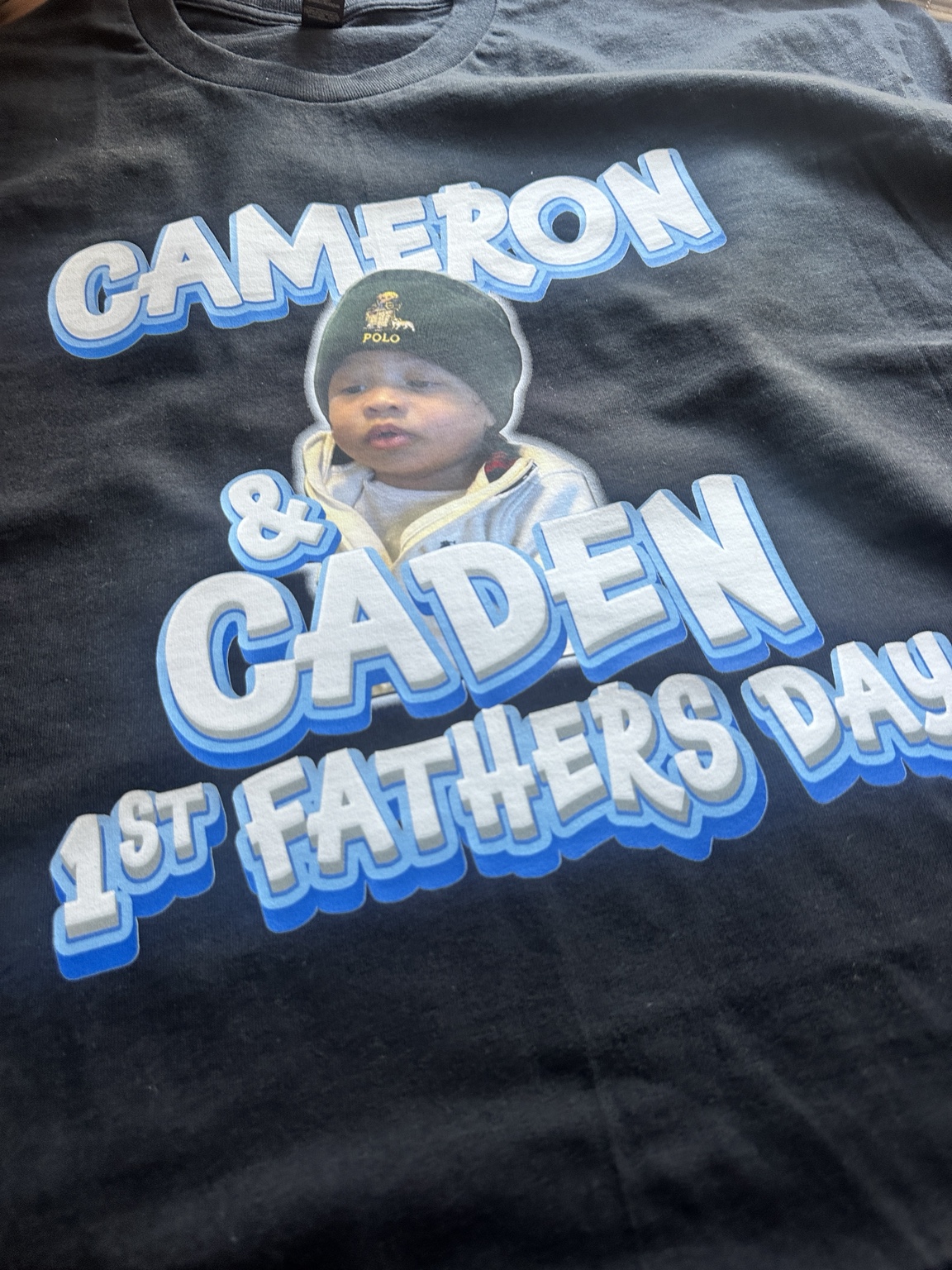 Personalized first Father's Day shirt