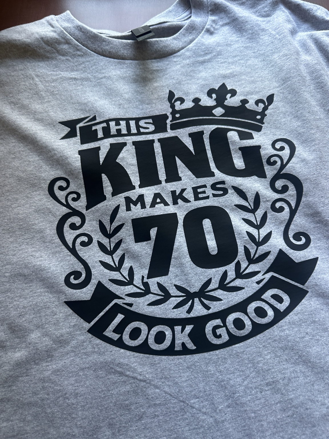 70th birthday king shirt